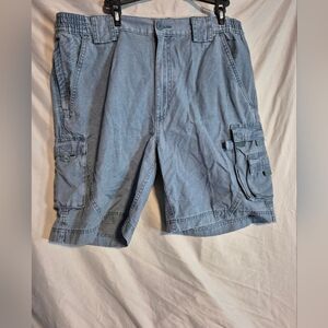 Weekender Travel Collection Men's Blue Cargo Shorts 38